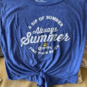 Corona Blue Crop Top